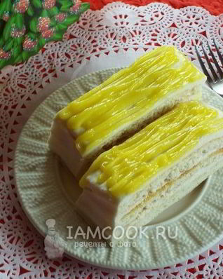 Лимонное пирожное