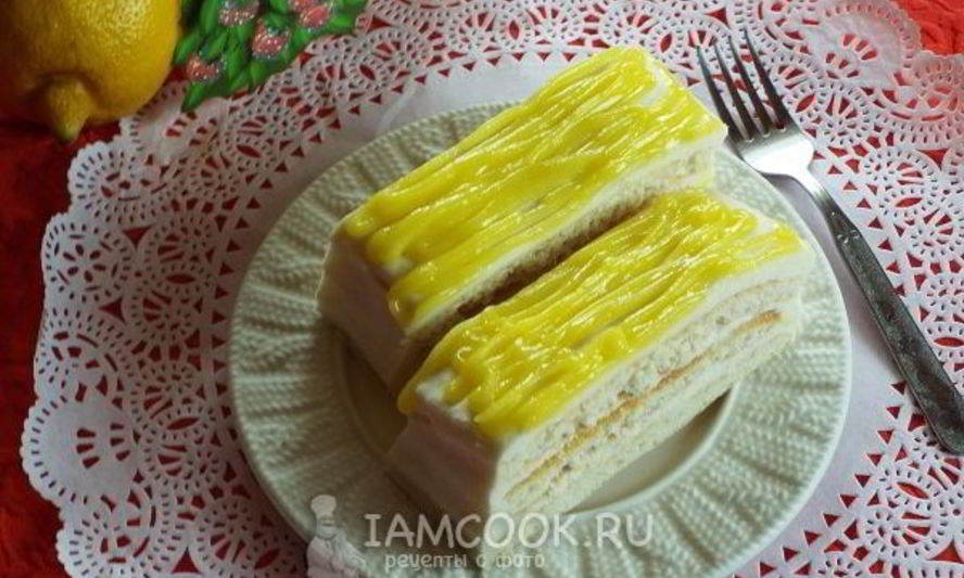 Рецепт лимонного пирожного