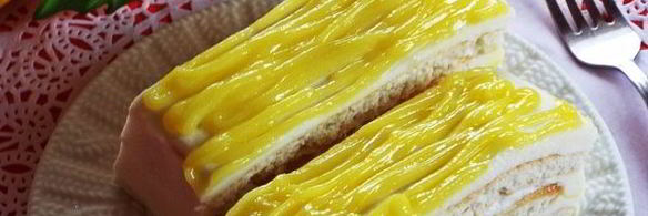 лимонное пирожное