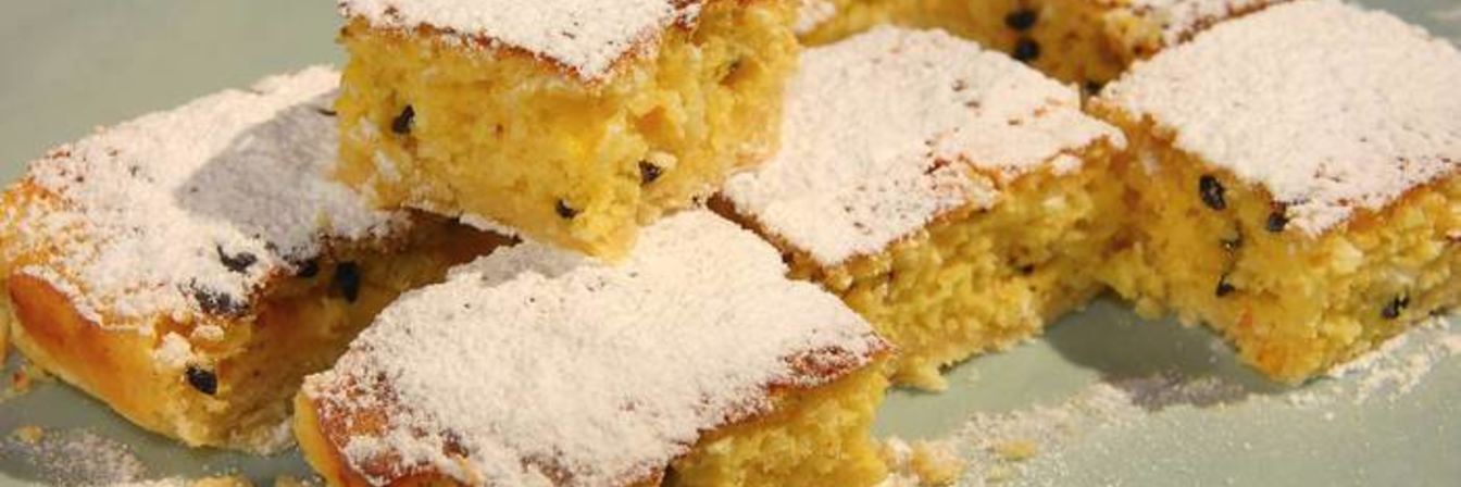 Лимонные пирожные с маракуйей