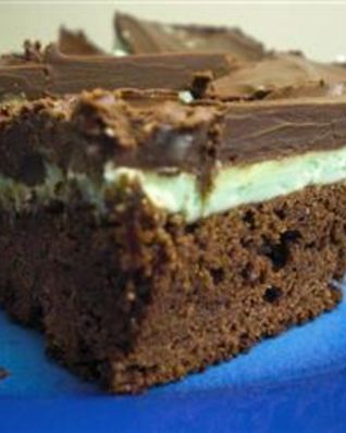 Мятно-шоколадные брауни