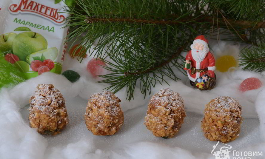 Рецепт пирожного новогодние шишки