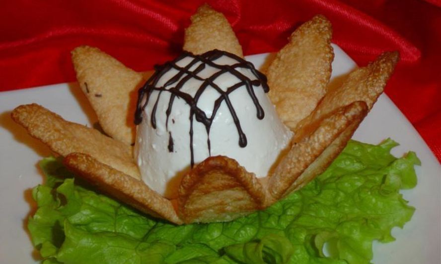 Рецепт пирожного с творогом лотос