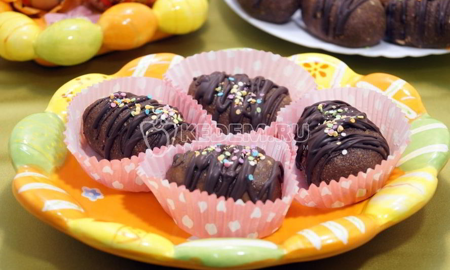 Рецепт пирожного шоколадного яичка