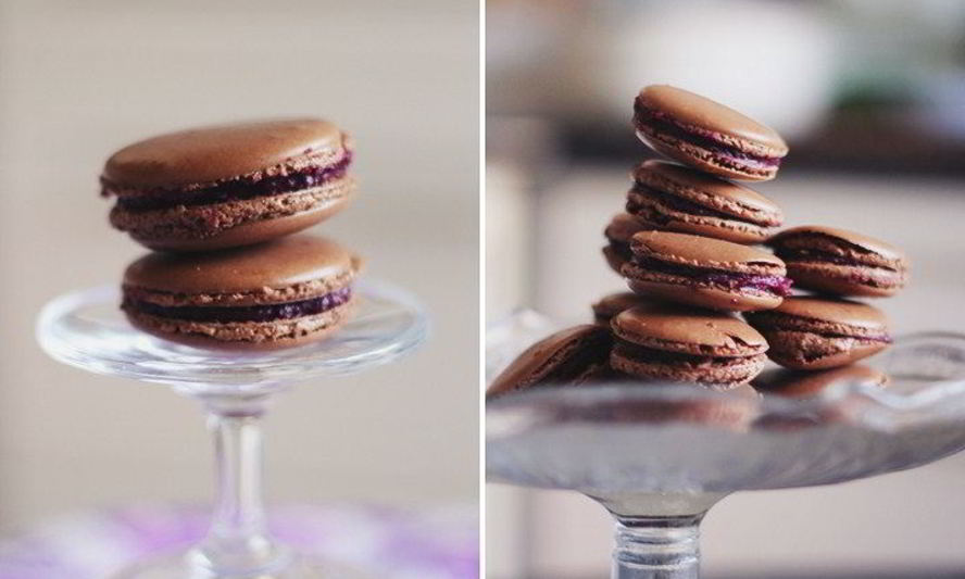 Рецепт пирожных макарон с шоколадом