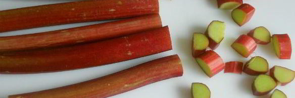 пирожные с ревенем и кокосом