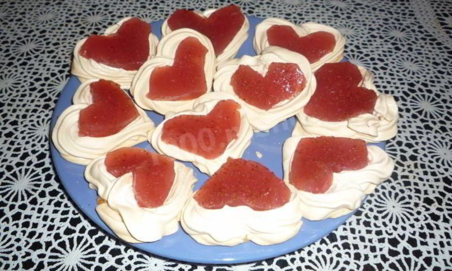 Рецепт пирожных валентинок