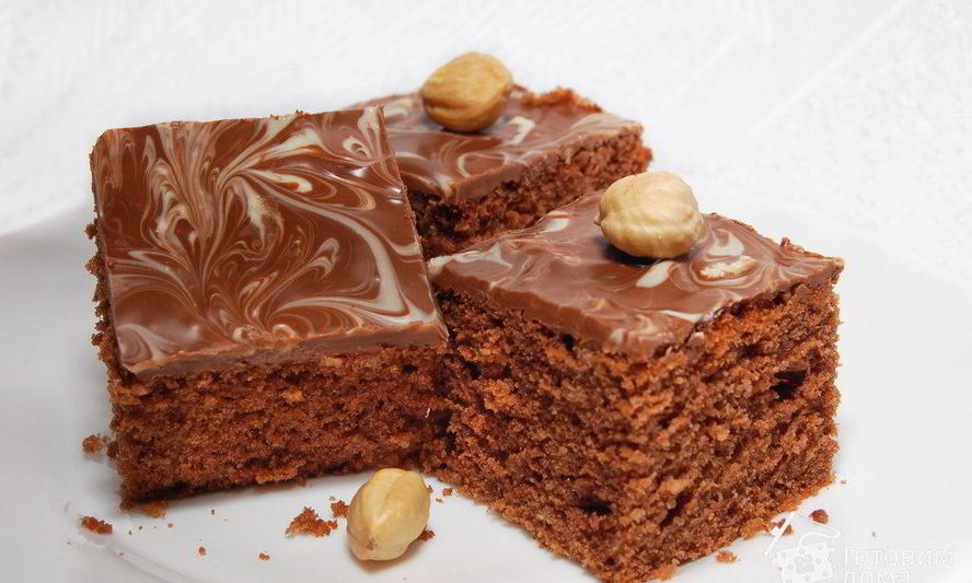 Рецепт шоколадных пирожных с фундуком