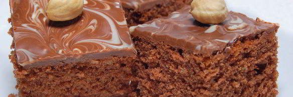 шоколадные пирожные с фундуком