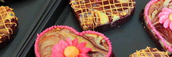 шоколадные валентинки брауни