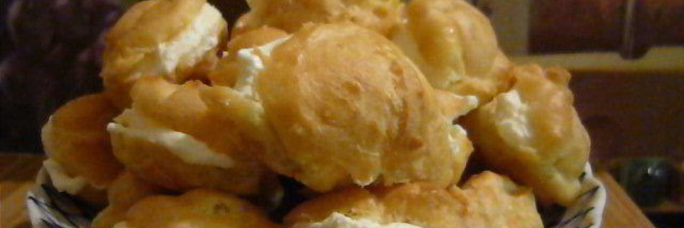 Заварные диетические пирожные