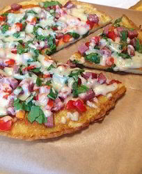 Картофельная пицца на сковороде