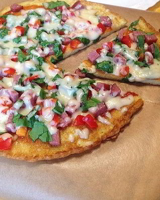 Картофельная пицца на сковороде