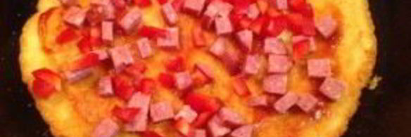 картофельная пицца на сковороде