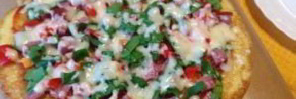 картофельная пицца на сковороде