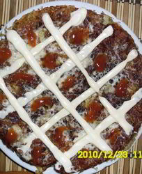 Ленивая картофельная пицца