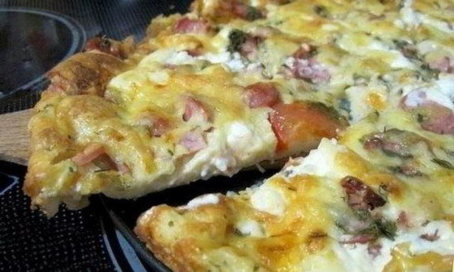 Рецепт очень быстрой пиццы с салями