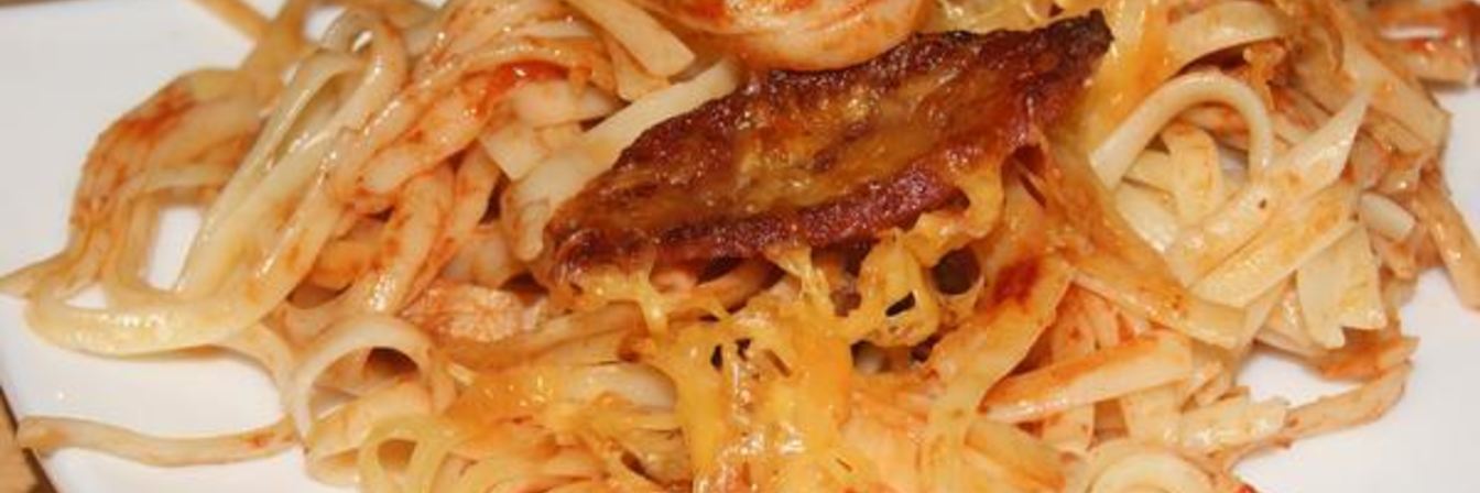 Паста-пицца в духовке Аппетитная