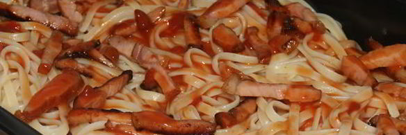 паста-пицца в духовке аппетитная