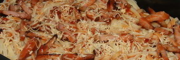 паста-пицца в духовке аппетитная