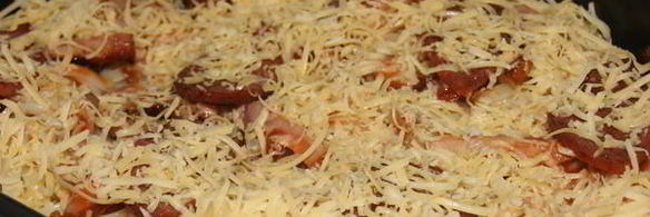 паста-пицца в духовке аппетитная