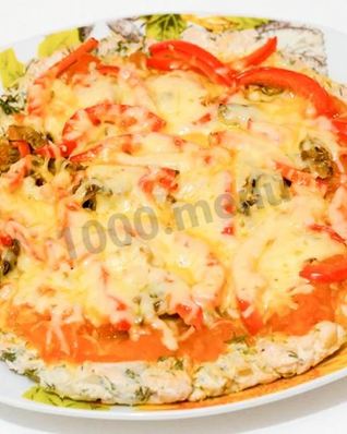 Пицца без муки диетическая