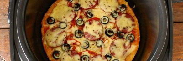 пицца из слоеного теста в мультиварке