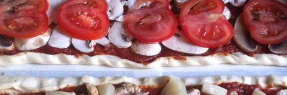 пицца из слоеного теста