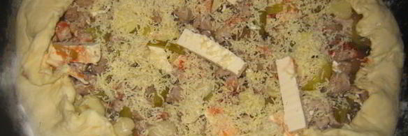 пицца на домашнем дрожжевом тесте