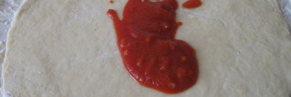 пицца на творожном тесте