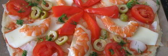 пицца на творожном тесте