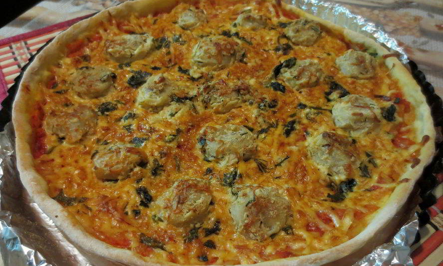 Рецепт пиццы по-студенчески с пельменями