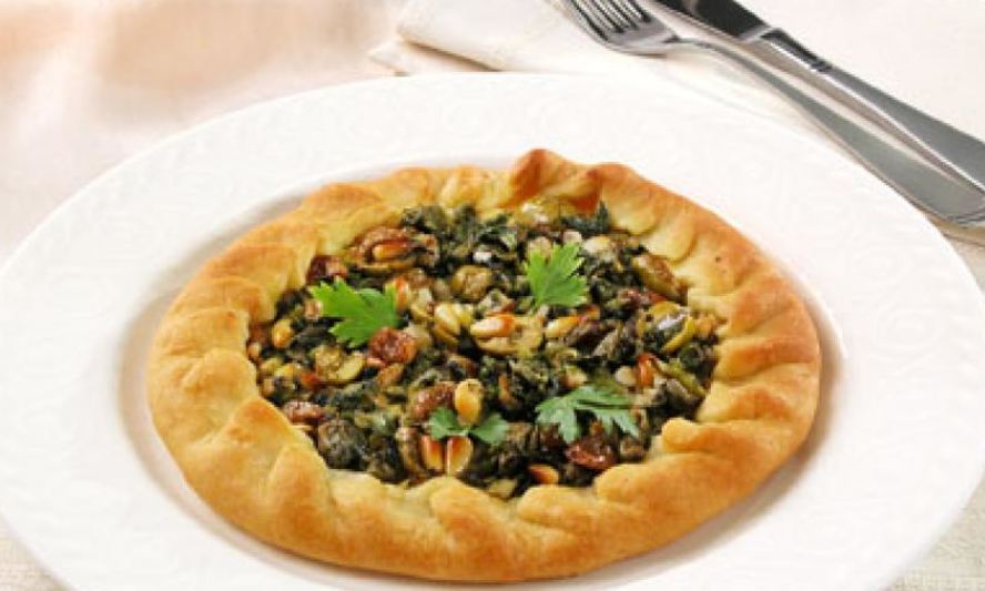 Рецепт пиццы с изюмом и кедровыми орешками