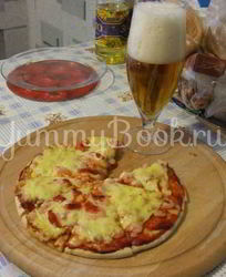 Пицца с креветками