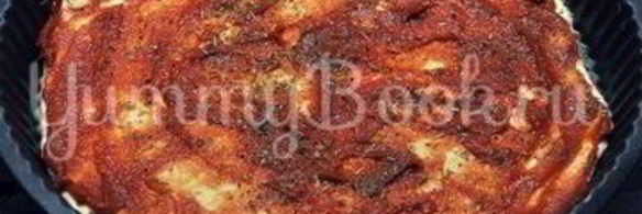 пицца с курицей, грибами и ананасами