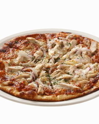 Пицца с курицей и грибами