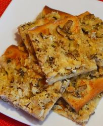 Пицца с курицей с грибами