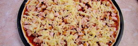 пицца с курицей