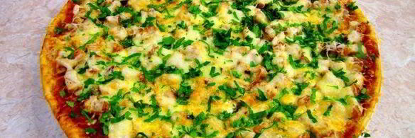 пицца с курицей