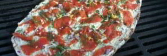 пицца с лососем