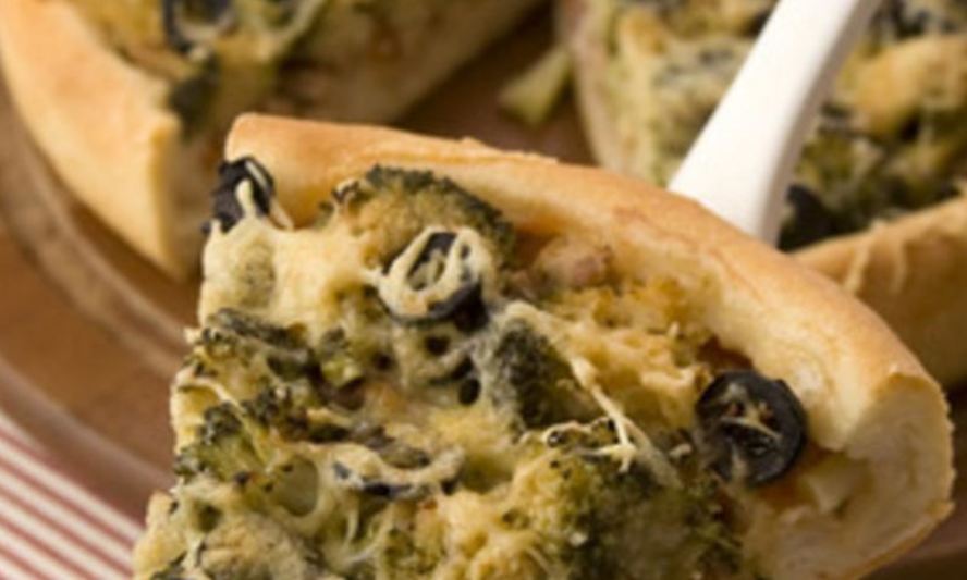 Рецепт пиццы с морепродуктами и брокколи