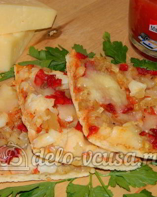 Пицца с овощами