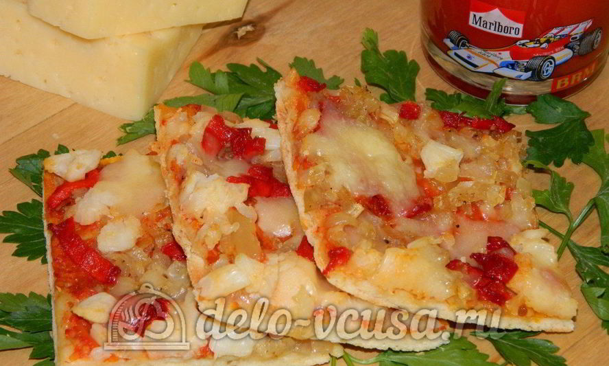 Рецепт пиццы с овощами