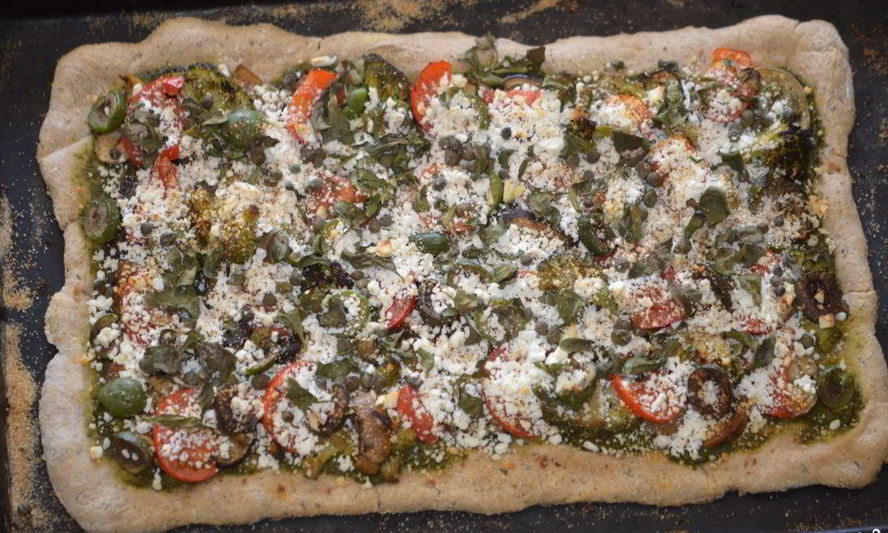 Рецепт пиццы с сырными бортиками