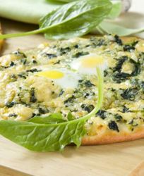 Пицца со шпинатом