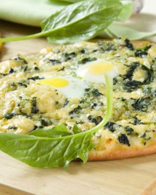 Пицца со шпинатом