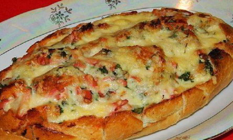 Рецепт пиццы в батоне