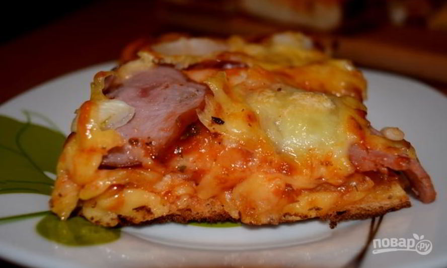 Рецепт пышной домашней пиццы