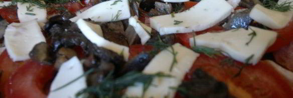 слоеная пицца с копченой грудкой