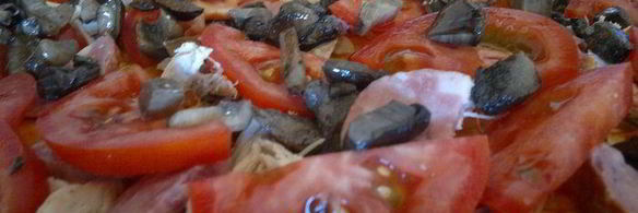 слоеная пицца с копченой грудкой